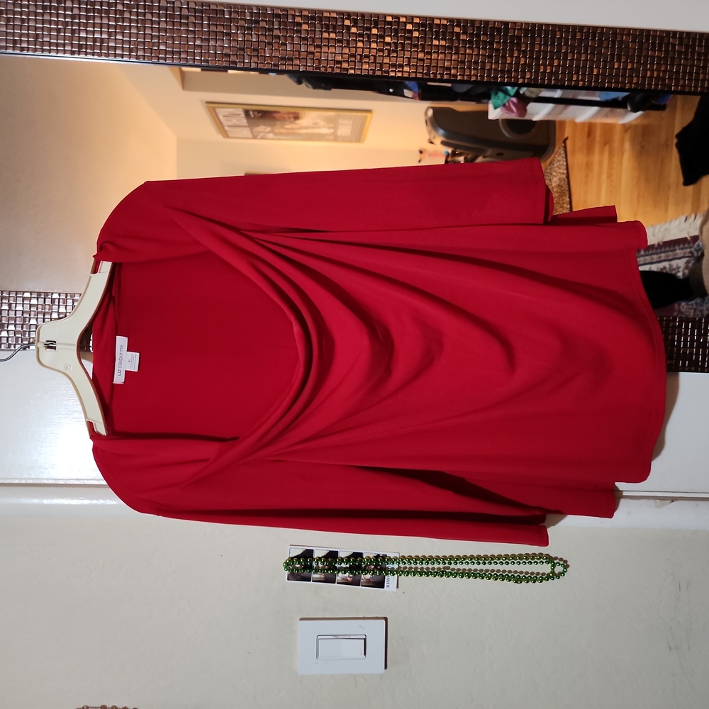 Liz Claiborne Red Top